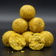 Sweet Ops Sweetcorn boilies met harde structuur voor karpervissen